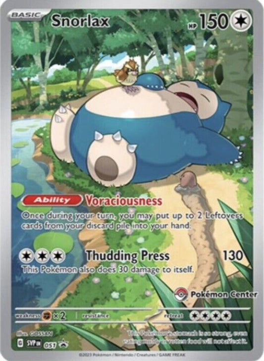 Snorlax - 051 (Pokemon Center Exclusive) - SV: Scarlet & Violet Promo Cards (SVP)