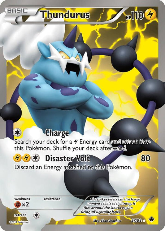 Thundurus (97 Full Art) - Emerging Powers (EPO)